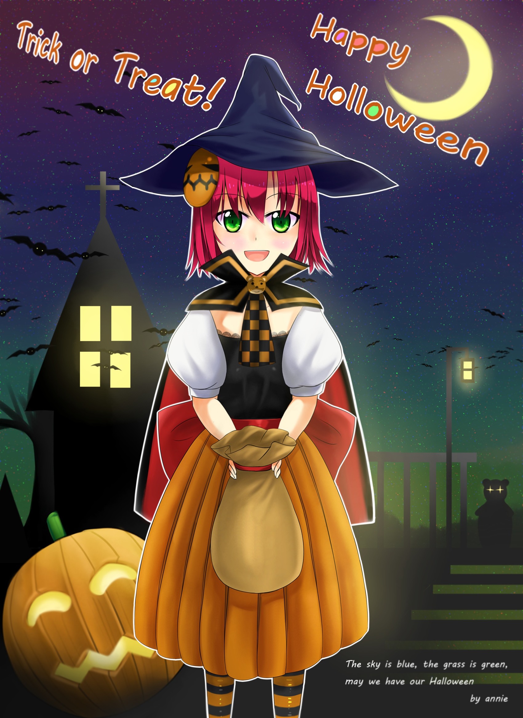аниме девушка ведьма ~ хэллоуин ~ halloween ~ annie hastur