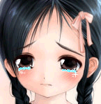 аниме девочка плачет