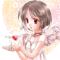 девочка ангел с сердцем