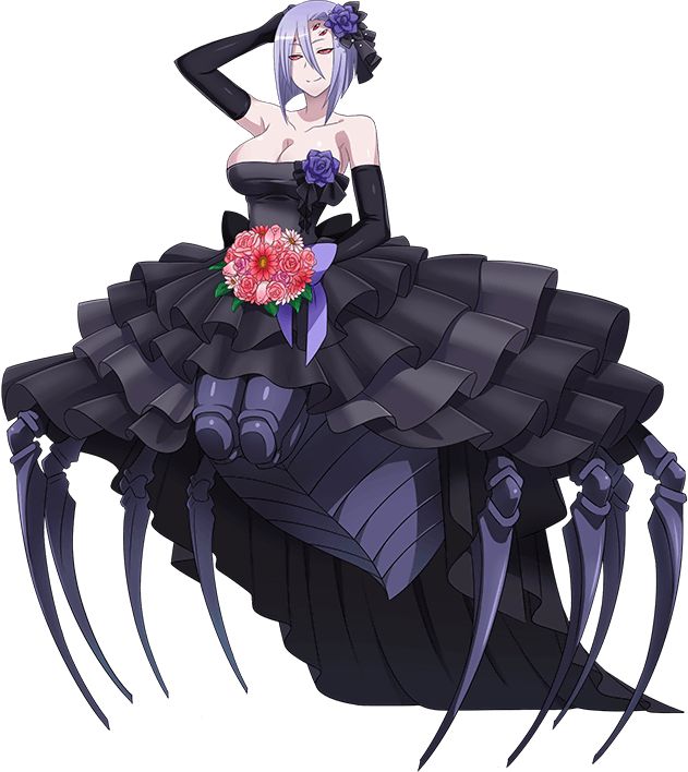 девушка паук в платье из аниме monster musume no iru nichijou